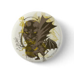 Batman Vintage Grunge Portrait Pinback Buttons
