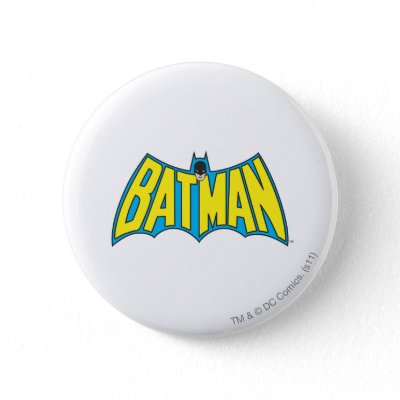 Batman Vintage Logo 2 buttons