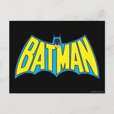 Batman Vintage Logo 2 postcards