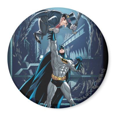 Batman vs. Penguin Refrigerator Magnet by batman