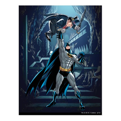 Batman vs. Penguin Postcard | Zazzle