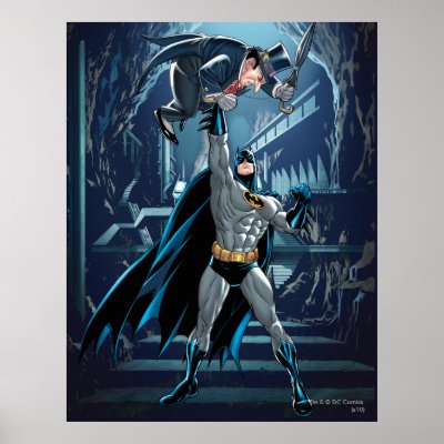 Batman vs. Penguin Print by batman