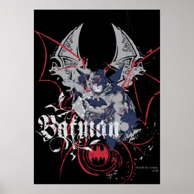 Batman Wing Collage Print by batman