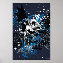 Batman with Knotwork Collage Print