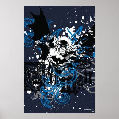 Batman with Knotwork Collage Print by batman