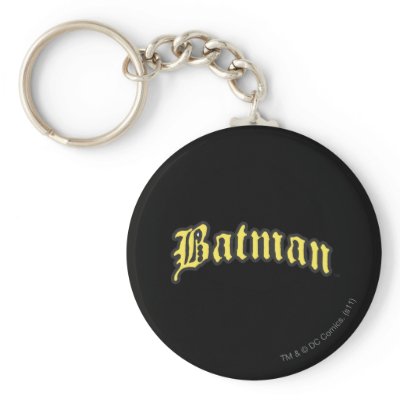 Batman Yellow logo keychains