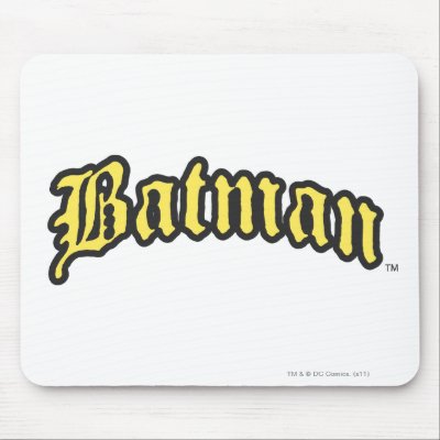 Batman Yellow logo mousepads