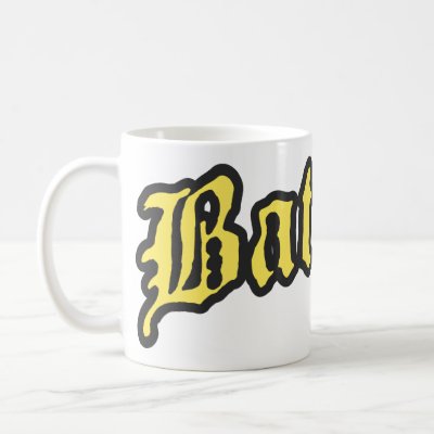 Batman Yellow logo mugs