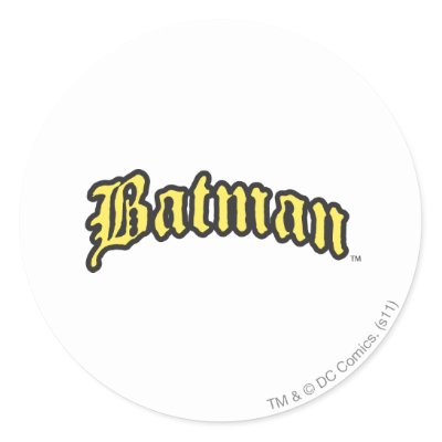 Batman Yellow logo stickers
