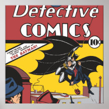 Batman's First Appearance Poster
