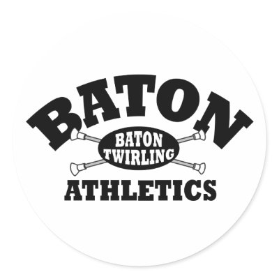 Baton Athletics Stickers by DanceTwirlObsessions