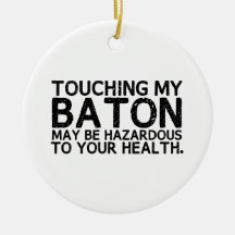 Baton Hazard Christmas Tree Ornament