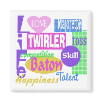 Baton Life Refrigerator Magnets