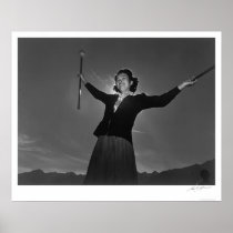 Baton Practice Florence Kuwata 1943 Posters