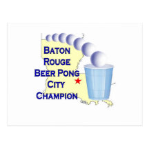 Baton Rouge Beer Pong Champion Postcards
