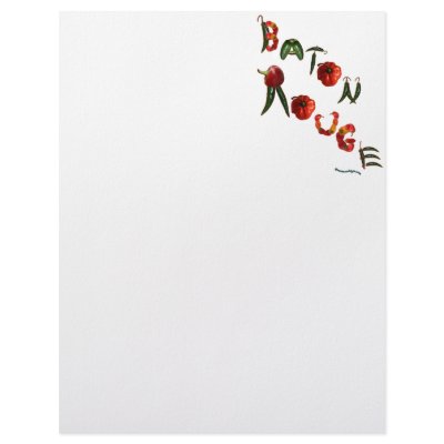 Baton Rouge Chili Peppers Letterhead Design by chili_state