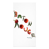Baton Rouge Chili Peppers Personalized Photo Card