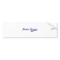 Baton Rouge Louisiana Classic Design Bumper Stickers