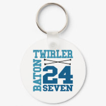Baton Twirler 24:7 keychains by DanceTwirlObsessions Baton Twirler 24:7 keychains