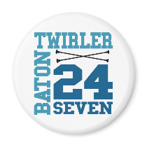 Baton Twirler 24:7 Refrigerator Magnet