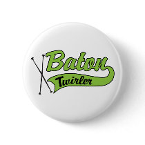 Baton Twirler Pinback Button