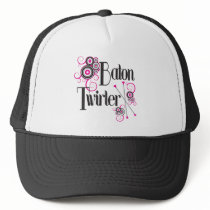 Baton Twirler Circle Swirls Hats