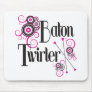 Baton Twirler Circle Swirls Mouse Mat