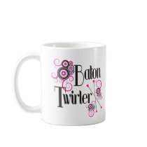 Baton Twirler Circle Swirls Coffee Mug
