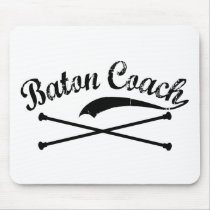 Baton Twirler Coach mousepads by DanceTwirlObsessions Baton Twirler Coach mousepads