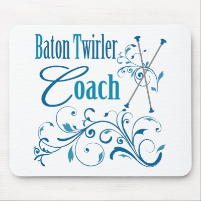 Baton Twirler Coach Swirly Use Pads by DanceTwirlObsessions