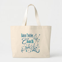 Baton Twirler Coach Swirly Tote Bag