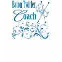 Baton Twirler Coach Swirly t-shirts by DanceTwirlObsessions Baton Twirler Coach Swirly t-shirts