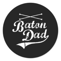 Baton Twirler Dad Stickers