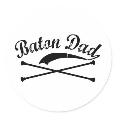 Baton Twirler Dad Sticker by DanceTwirlObsessions