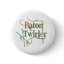 Baton Twirler Distressed buttons by DanceTwirlObsessions Baton Twirler Distressed buttons