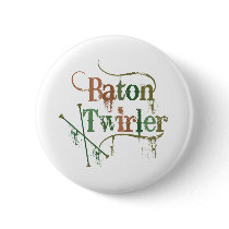 Baton Twirler Distressed buttons by DanceTwirlObsessions Baton Twirler Distressed buttons