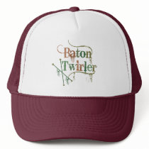 Baton Twirler Distressed hats by DanceTwirlObsessions Baton Twirler Distressed hats