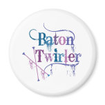Baton Twirler Distressed Magnets