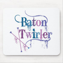 Baton Twirler Distressed mousepads by DanceTwirlObsessions Baton Twirler Distressed mousepads
