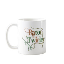 Baton Twirler Distressed Mugs