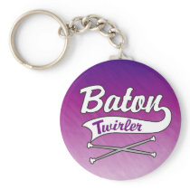 Baton Twirler Key Chains