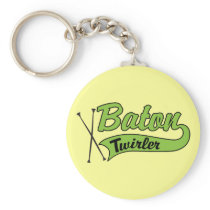 Baton Twirler Key Chain