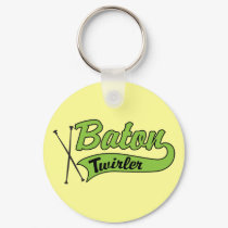 Baton Twirler keychains by DanceTwirlObsessions Baton Twirler keychains