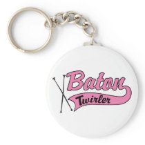 Baton Twirler Keychain