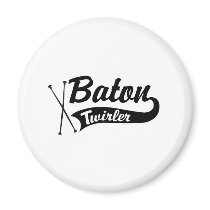 Baton Twirler Refrigerator Magnet
