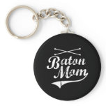 Baton Twirler Mom Keychains