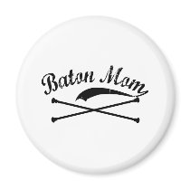 Baton Twirler Mom Refrigerator Magnets