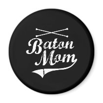 Baton Twirler Mom Fridge Magnets