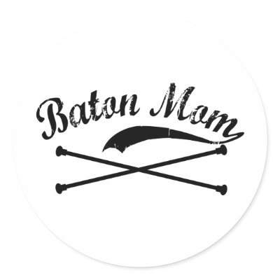 Baton Twirler Mom Stickers by DanceTwirlObsessions