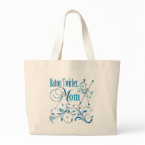 Baton Twirler Mom Swirly Tote Bag